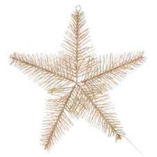 ESTRELLA CON LUZ METAL ORO 30 X 8 X 30 CM