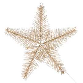 ESTRELLA CON LUZ METAL ORO 30 X 8 X 30 CM