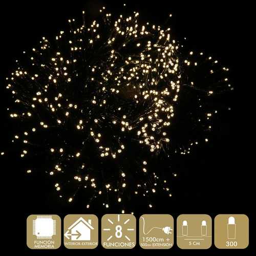 300 LUCES LED 8 FUNCIONES CÁLIDO