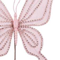 MARIPOSA POLIESTER ROSA 22 X 20 X 15 CM