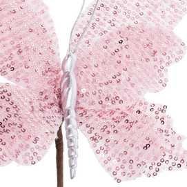 PICK MARIPOSA POLIESTER ROSA 22 X 22 X 20 CM