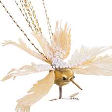 COLIBRÍ PINZA PLÁSTICO ORO 20 X 40 CM COLIBRÍ PINZA PLÁSTICO ORO 20 X 40 CM