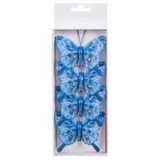 S/4 MARIPOSA PLUMAS 3/M 8 CM