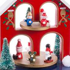 CAJA MÚSICA Y MOVIMIENTO CASA MDF 16 X 11 X 21,60 CM