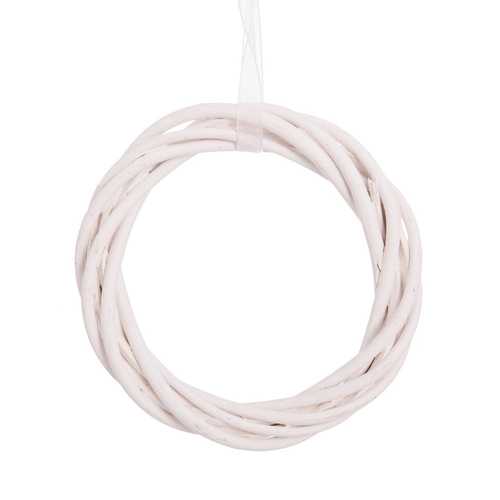 ANILLO MIMBRE BLANCO 10 X 10 X 2 CM