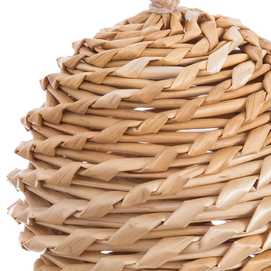 COLGANTE BOLA PAJA 7,50 X 7,50 X 10 CM