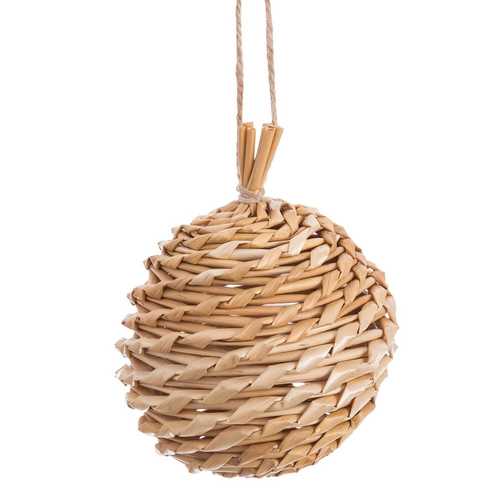 COLGANTE BOLA PAJA 7,50 X 7,50 X 10 CM