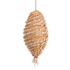 COLGANTE PIÑA PAJA 6 X 6 X 12 CM