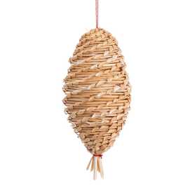 COLGANTE PIÑA PAJA 6 X 6 X 12 CM