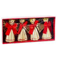 S/4 COLGANTE ÁNGEL PAJA 6 CM