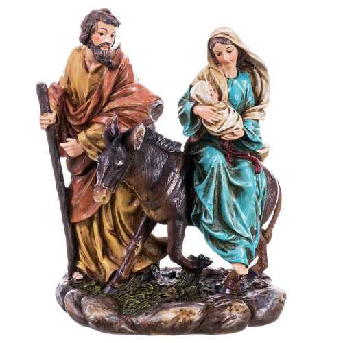 ÉXODO CON BURRO RESINA 11,50 X 7,50 X 14,50 CM