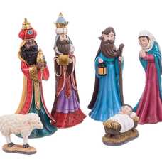 NACIMIENTO 9 FIGURAS RESINA 7,50 X 5,70 X 18,50 CM