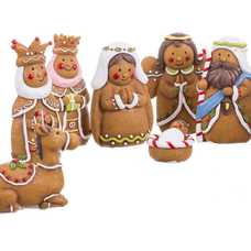 NACIMIENTO JENGIBRE 10 FIGURAS RESINA 6 X 3,50 X 10,50 CM