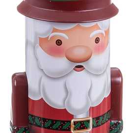 CAJA PAPA NOEL METAL 8,50 X 8,50 X 24,30 CM