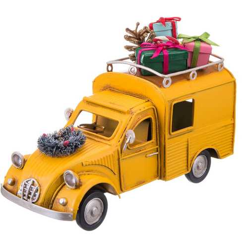 FURGONETA METAL AMARILLO 16,50 X 6,50 X 10,50 CM