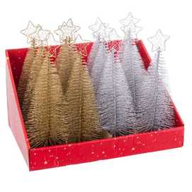 ÁRBOL METAL/PLÁSTICO 2/C 9 X 9 X 25 CM