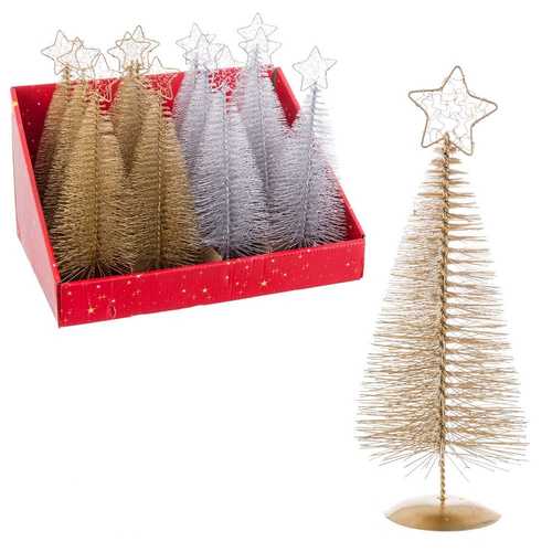 ÁRBOL METAL/PLÁSTICO 2/C 9 X 9 X 25 CM