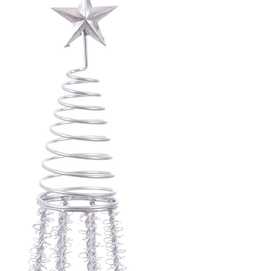 ÁRBOL METAL PLATA 10 X 10 X 40 CM