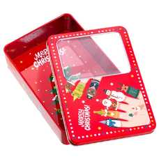 CAJA PAPA NOEL METAL 15 X 11 X 4,30 CM