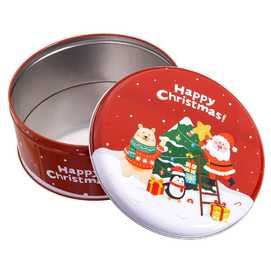 CAJA PAPA NOEL METAL 17 X 17 X 7,50 CM