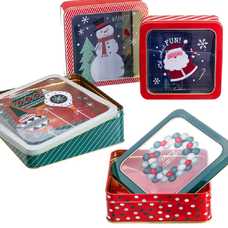 S/4 CAJA METAL 4/M 20,50 X 20,50 X 7,40 CM