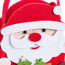 BOLSO PAPA NOEL FIELTRO 17 X 6 X 28 CM