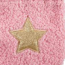 BOLSA ESTRELLA POLIESTER ROSA 15 X 20 CM