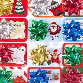 S/12 ETIQUETAS CON LAZO PLÁSTICO 3 CM