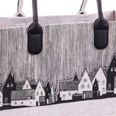 BOLSO SERIGRAFIADO FIELTRO 40 X 16 X 30 CM