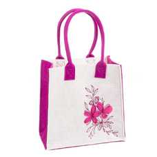 BOLSO ORQUÍDEA FIELTRO BEIGE 23 X 12 X 23 CM