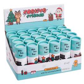 S/12 LÁPIZ COLORES MADERA 3,50 X 3,50 X 12 CM