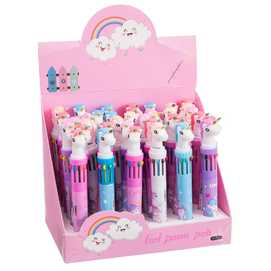 BOLÍGRAFO 10 COLORES 4/C 2,50 X 2,50 X 15,80 CM