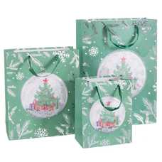 BOLSA 210 GR PAPEL VERDE 26 X 10 X 32 CM
