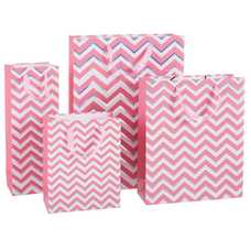 BOLSA 210 GR ONDAS PAPEL ROSA 12 X 9 X 35 CM