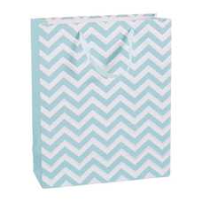 BOLSA 210 GR ONDAS PAPEL AZUL 26 X 10 X 32 CM