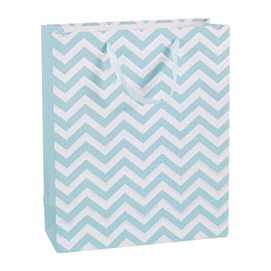 BOLSA 210 GR ONDAS PAPEL AZUL 26 X 10 X 32 CM