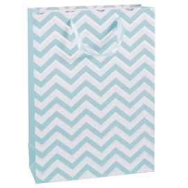 BOLSA 210 GR ONDAS PAPEL AZUL 30 X 12 X 42 CM