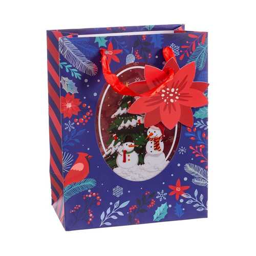 BOLSA 210 GR PAPA NOEL PAPEL 23 X 10 X 18 CM