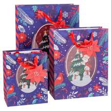 BOLSA 210 GR PAPA NOEL PAPEL 32 X 10 X 26 CM