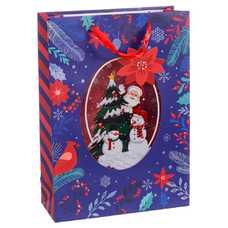 BOLSA 210 GR PAPA NOEL PAPEL 42 X 12 X 30 CM