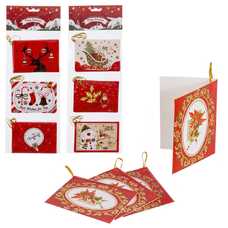 S/12 TARJETA COLGANTE PAPEL 3/M 9,20 X 6,50 CM