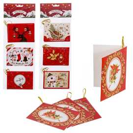 S/12 TARJETA COLGANTE PAPEL 3/M 9,20 X 6,50 CM