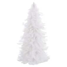 ÁRBOL PLUMAS BLANCO 30 CM