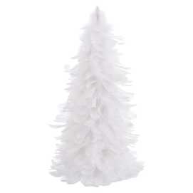ÁRBOL PLUMAS BLANCO 30 CM