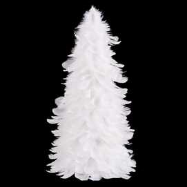 ÁRBOL PLUMAS BLANCO 40 CM