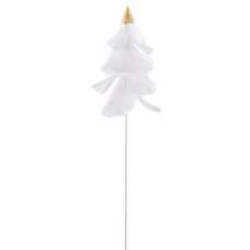 RAMA PLUMAS BLANCO 40 CM