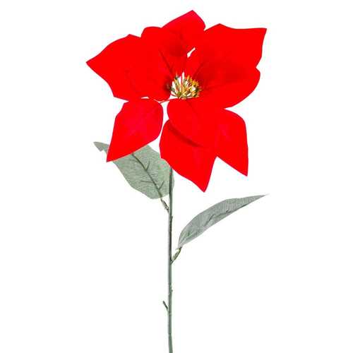 RAMA ACEBO 1 POINSETTIA TEJIDO 70 CM