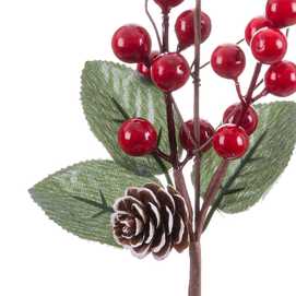 VARA MUÉRDAGO ESCARCHA 9 X 4 X 20 CM