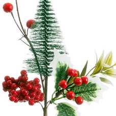 PICK ACEBO Y ÁRBOL PLÁSTICO 25 CM