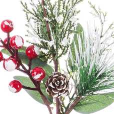 RAMA ACEBO NIEVE PLÁSTICO 40 CM